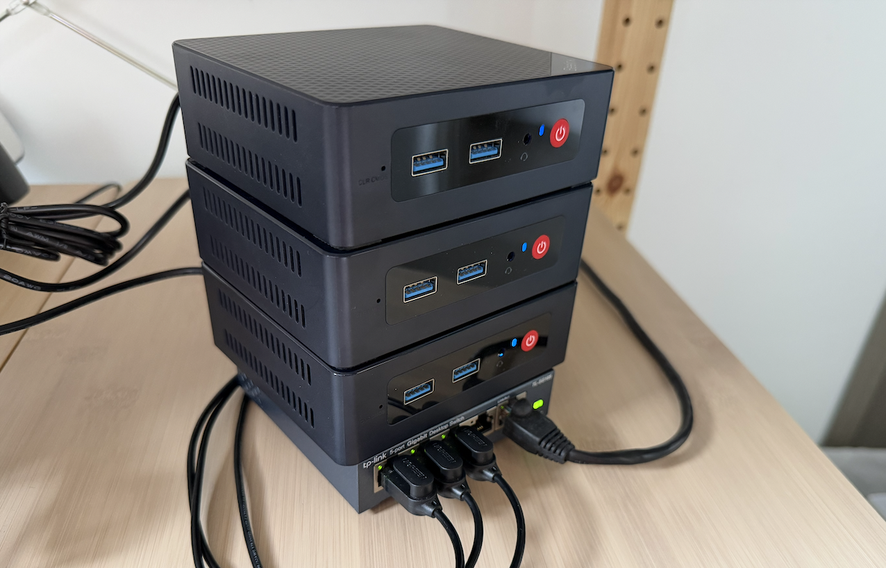 3 mini PCs